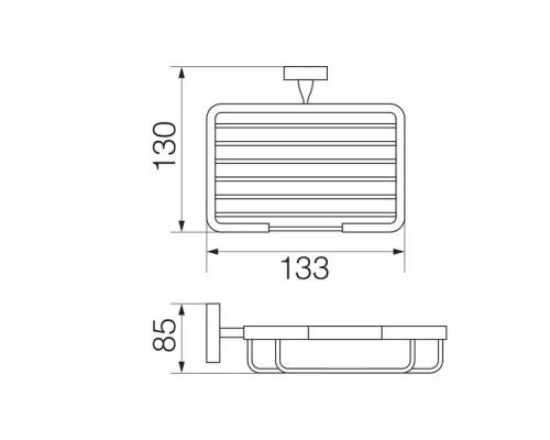 Мыльница-решетка настенная Veragio Stanford, бронза VR.STD-7752.BR Elit-san.ru