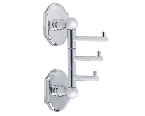 Крючок тройной поворотный Veragio Stanford, хром VR.STD-7735.CR
