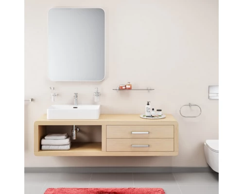 Дозатор жидкого мыла подвесной EXCELLENT Kobo (хром) Elit-san.ru