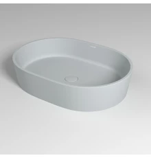 Умывальник HOLBI Ariel 55х40 NC (RAL 7012/логотип серебряный)