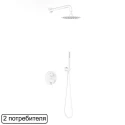 Система для душа скрытого монтажа EXCELLENT Pi AREX.SET.1245WH (белый мат) Система для душа скрытого монтажа EXCELLENT Pi AREX.SET.1245WH (белый мат)