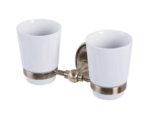 Стакан двойной настенный Veragio Bonjour, бронза VR.BNR-7842.BR Elit-san.ru