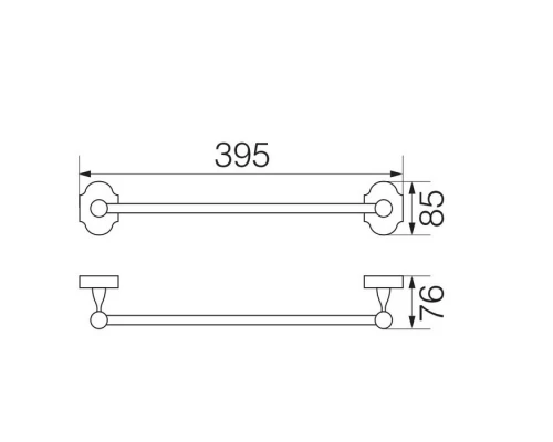 Полотенцедержатель 35 см Veragio Stanford, хром VR.STD-7720.CR Elit-san.ru