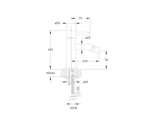Смеситель для биде OMNIRES Y Y1220NI (никель) Elit-san.ru