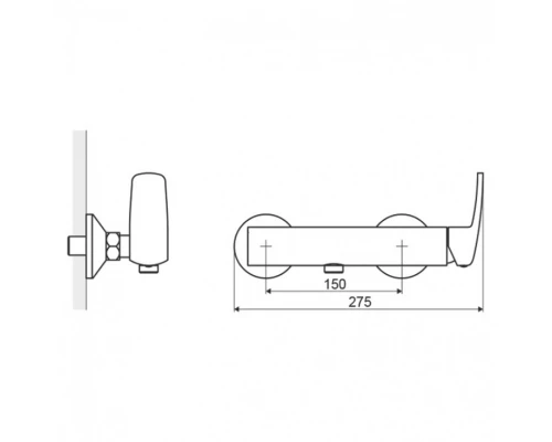 Смеситель EXCELLENT Athena ARAX.8508CR (для ванны) Elit-san.ru