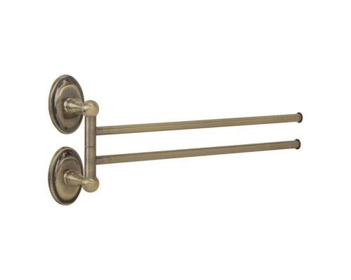 Полотенцедержатель двойной поворотный 33 см. Veragio Bonjour, бронза VR.BNR-7824.BR Elit-san.ru