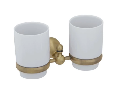 GIALETTA Стакан двойной настенный, керамика/бронза Elit-san.ru