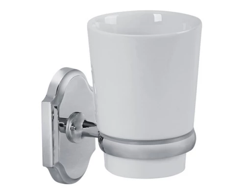 Стакан настенный Veragio Stanford, хрома/керамика VR.STD-7740.CR Elit-san.ru