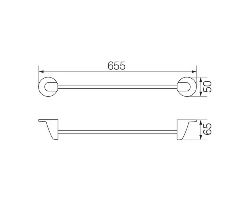 OSCAR Полотенцедержатель 60 см., хром Elit-san.ru