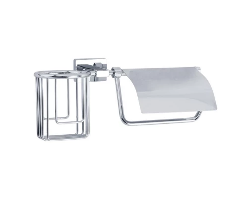 Бумагодержатель закрытый с держателем освежителя воздуха Veragio Ramba, хром VR.RMB-4985.CR Elit-san.ru