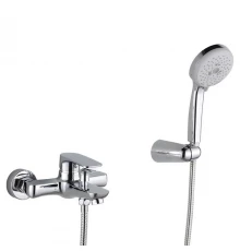 GRITT Смеситель д/ванны монокомандный, c ручным душем, хром