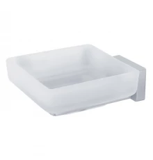 RAMBA Мыльница настенная, хром/матовое стекло