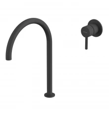 Смеситель для умывальника с выносным управлением WHITECROSS Y Y1219BL (черный мат)