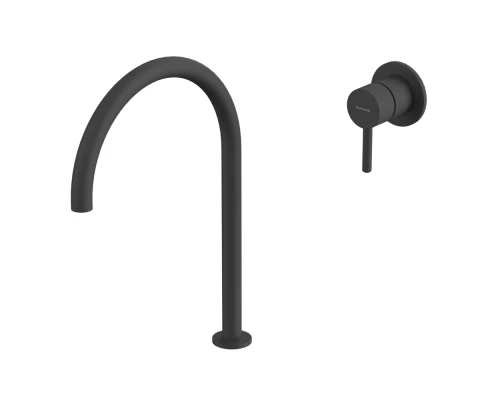 Смеситель для умывальника с выносным управлением WHITECROSS Y Y1219BL (черный мат)