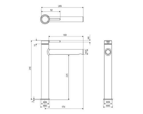 Смеситель для умывальника EXCELLENT Pi AREX.1202WH (белый мат) Elit-san.ru
