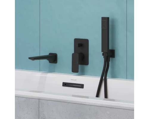 Излив настенный EXCELLENT Keria AREX.2025BL (черный мат) Elit-san.ru