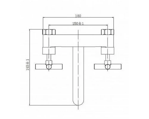 Смеситель для умывальника OMNIRES MODERN C312CR (хром) Elit-san.ru