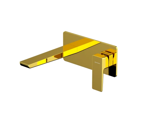 Смеситель для умывальника скрытого монтажа WHITECROSS X X1416GL (золото)