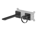 Смеситель для умывальника скрытого монтажа WHITECROSS XO1425GM (оружейная сталь)