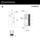 Смеситель термостатический для душа скрытого монтажа WHITECROSS X X1438GLB (брашированное золото)
