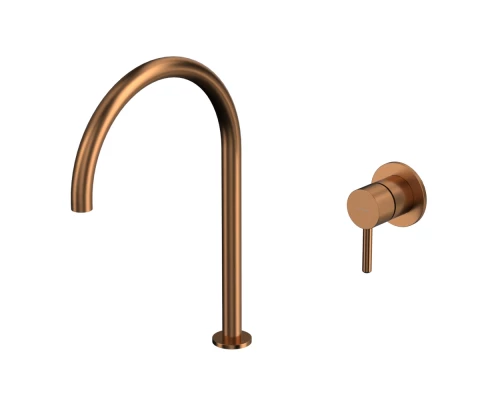 Смеситель для умывальника с выносным управлением WHITECROSS Y Y1219CPB (брашированная медь)