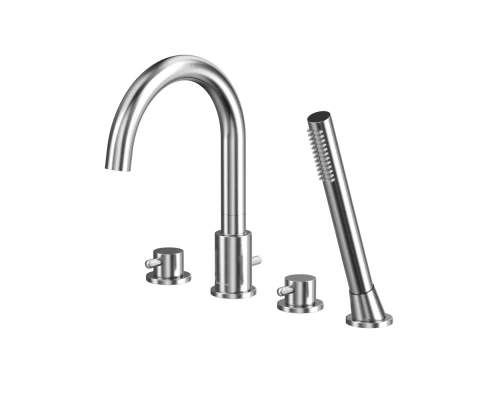 Смеситель для ванны на 4 отверстия WHITECROSS Y Y1232NIB (брашированный никель)