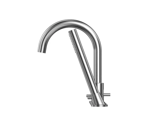 Смеситель для ванны на 4 отверстия WHITECROSS Y Y1232NIB (брашированный никель)