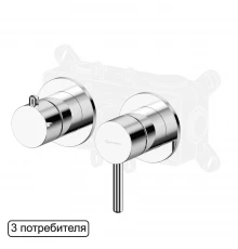Смеситель для душа скрытого монтажа WHITECROSS Y Y1243CR (хром)