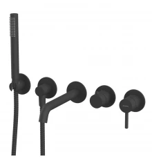 Смеситель для ванны скрытого монтажа WHITECROSS Y YSET1240BL (черный мат)