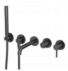 Смеситель для ванны скрытого монтажа WHITECROSS Y YSET1240GM (оружейная сталь)