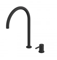 Смеситель для умывальника с выносным управлением WHITECROSS Y Y1218BL (черный мат)