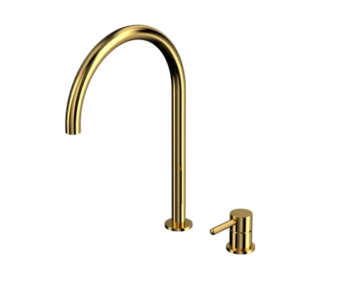 Смеситель для умывальника с выносным управлением WHITECROSS Y Y1218GL (золото)