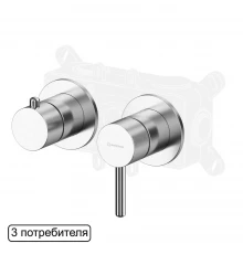 Смеситель для душа скрытого монтажа WHITECROSS Y Y1243NIB (брашированный никель)