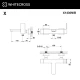 Смеситель для ванны WHITECROSS X X1430NIB (брашированный никель)