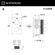 Смеситель термостатический для душа скрытого монтажа WHITECROSS X X1436NIB (брашированный никель)