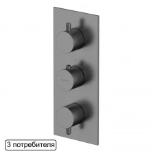 Смеситель термостатический для душа скрытого монтажа WHITECROSS Y Y1238GM (оружейная сталь)