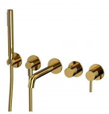 Смеситель для ванны скрытого монтажа WHITECROSS Y YSET1240GL (золото)