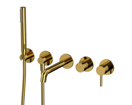 Смеситель для ванны скрытого монтажа WHITECROSS Y YSET1240GL (золото)