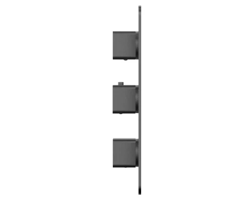 Смеситель термостатический для душа скрытого монтажа WHITECROSS X X1438GM (оружейная сталь)