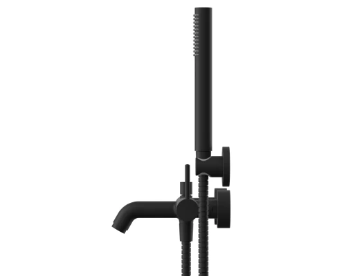 Смеситель Omnires Y Y1231BL для ванны и душа с гарнитуром, черный Elit-san.ru