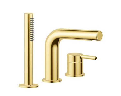 Смеситель на борт ванны EXCELLENT Pi AREX.1234GL (золото) Elit-san.ru