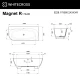 Ванна WHITECROSS Magnet 170x80 R (RAL мат) иск. камень
