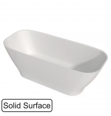 Ванна WHITECROSS Clover 170x72 БЕЗ ПЕРЕЛИВА (белый мат) иск. камень