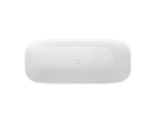 Ванна WHITECROSS Clover 170x72 БЕЗ ПЕРЕЛИВА (белый мат) иск. камень