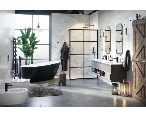 Ванна акриловая Excellent Comfort+ 175 x 74 см, черный/белый, WAEX.CMP2.17WB Elit-san.ru