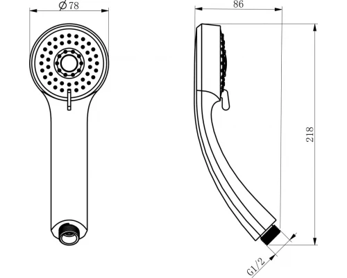 Комплект смесителей DK DA1350001SET (DA1352101,DA1353201)