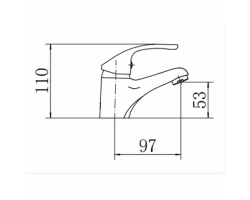 Смеситель для умывальника FASHUN хром (A1036)