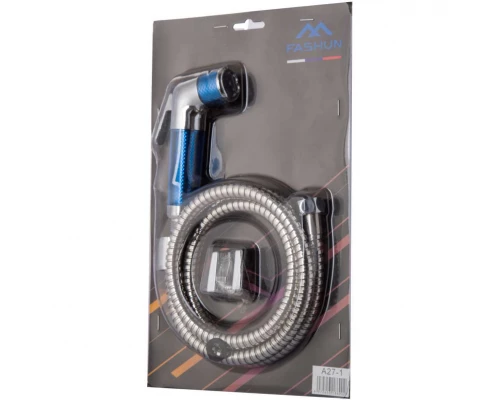 Комплект гигиеническая лейка+держатель+шланг FASHUN хром (A27-1)