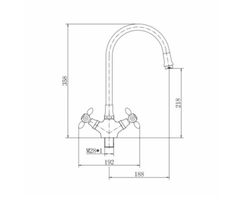 Смеситель для кухни FASHUN (A44127-9)
