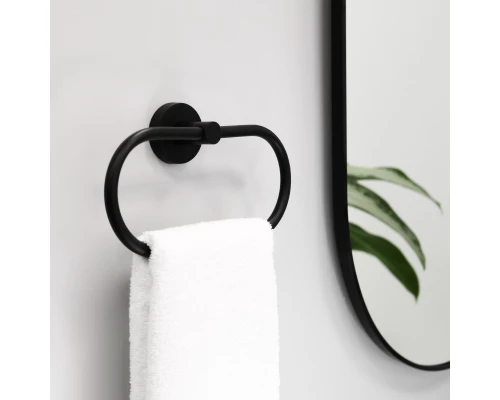 Зеркало FIXSEN с подсветкой LED овальное 50х90 см черное (FX-3090B)